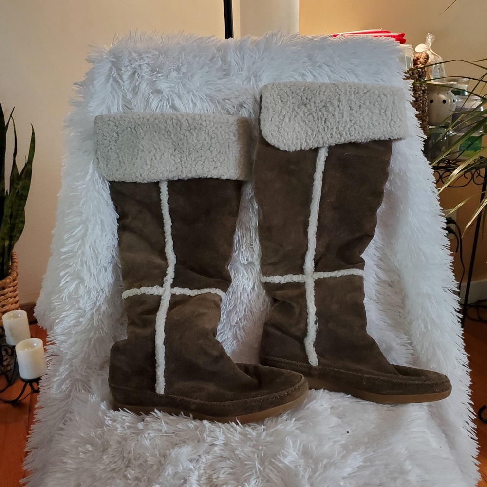 MICHAEL Michael Kors Suede Over The Knee Boot
